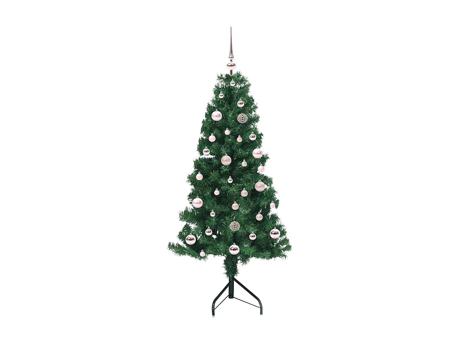 Kunstkerstboom hoek Groen 150 cm PVC en metaal