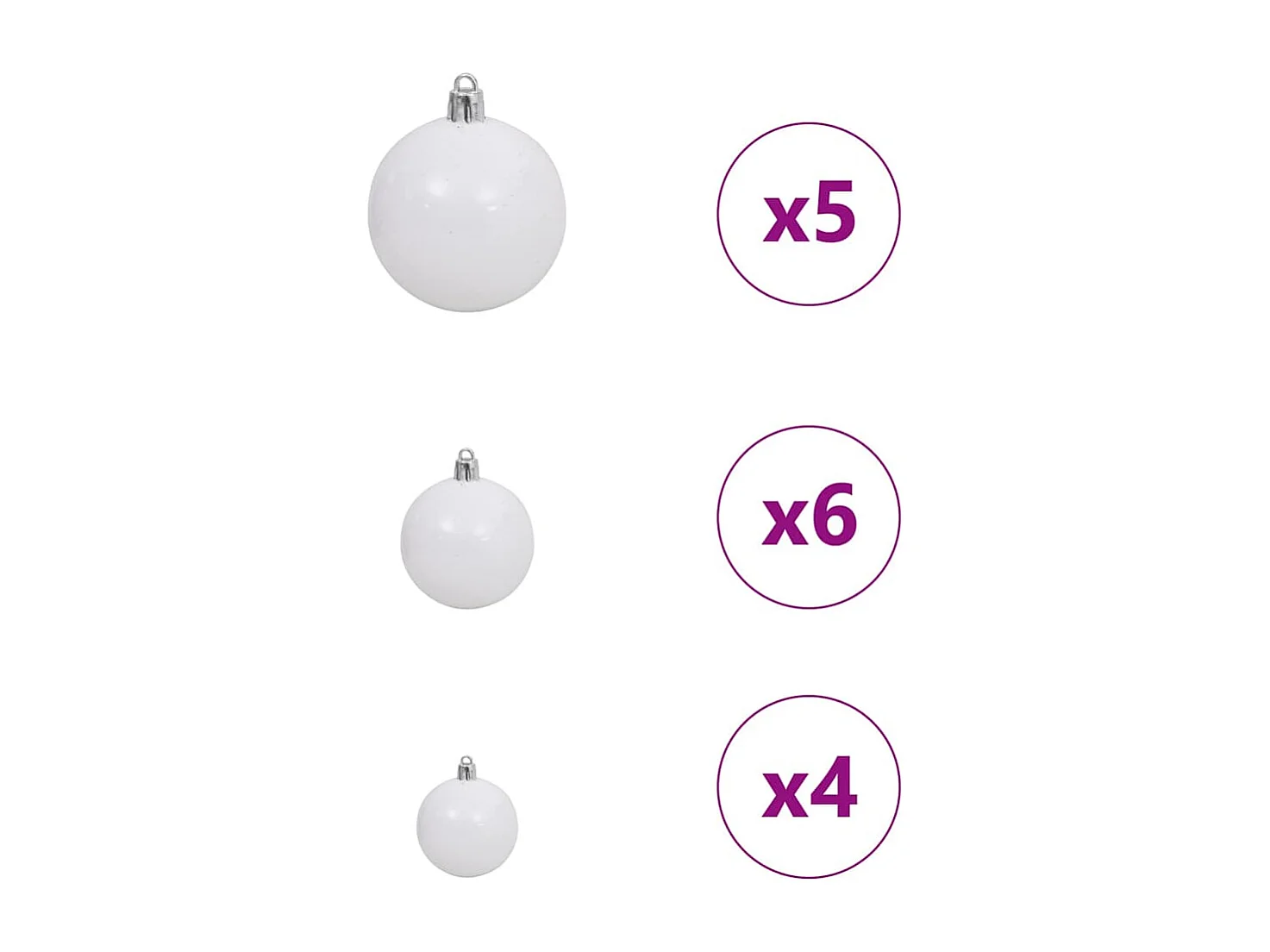 Sapin de Noël artificiel pré-éclairé Argent 150 cm PET