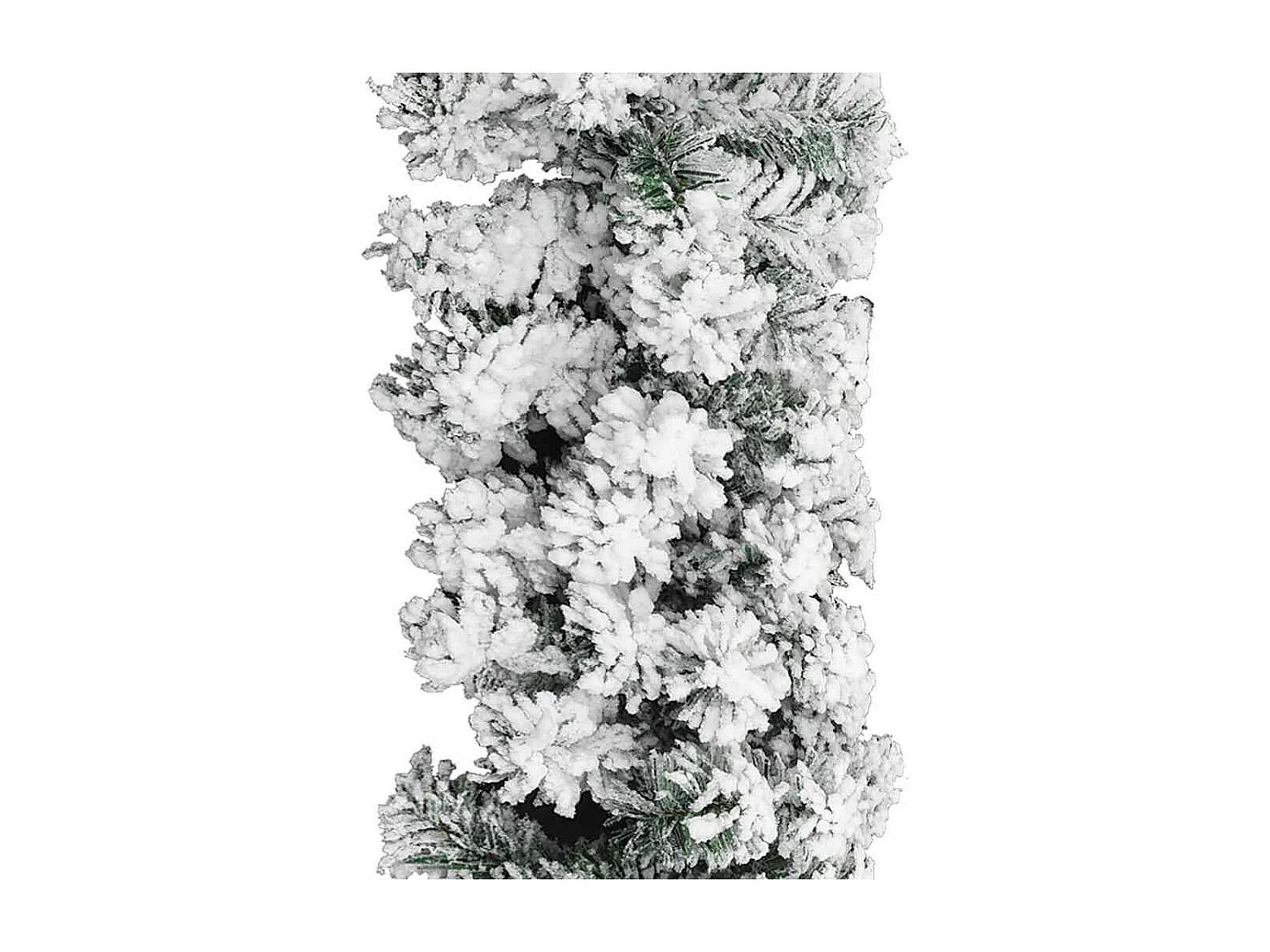 Guirlande de Noël avec neige floquée Vert 20 m PVC