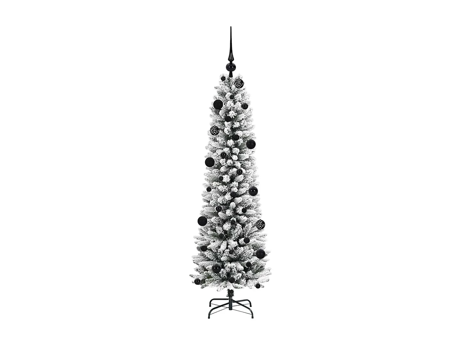 Albero di Natale artificiale con 150 LED verde e bianco 150 cm