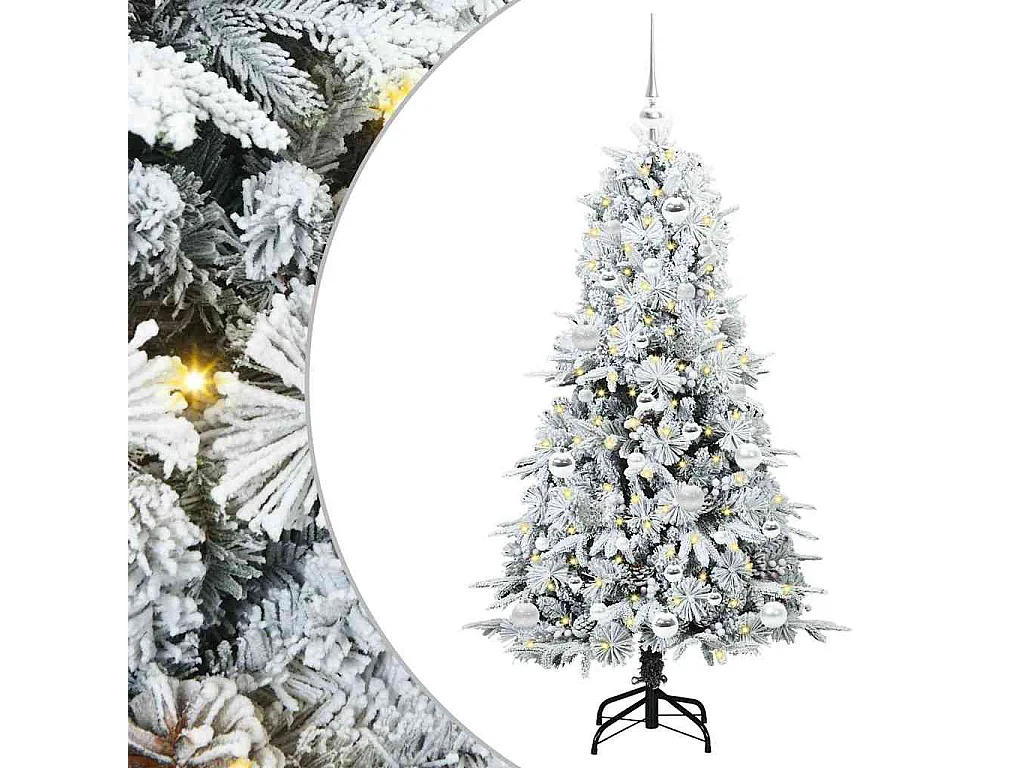 Sapin de Noël Artificiel à Branches Articulées Vert 150 cm