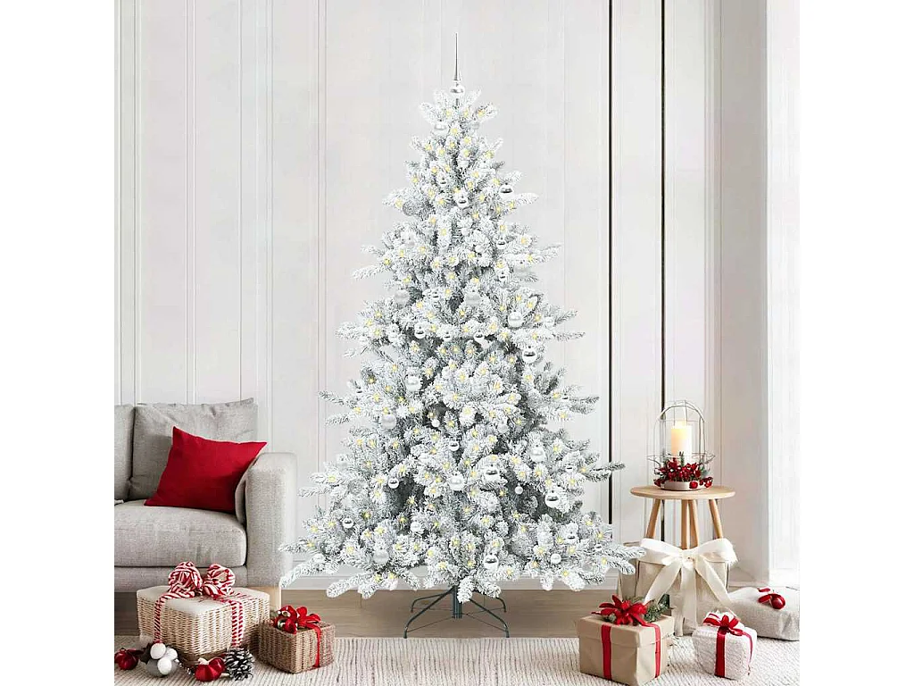 Albero di Natale artificiale con rami articolati 210 cm PVC