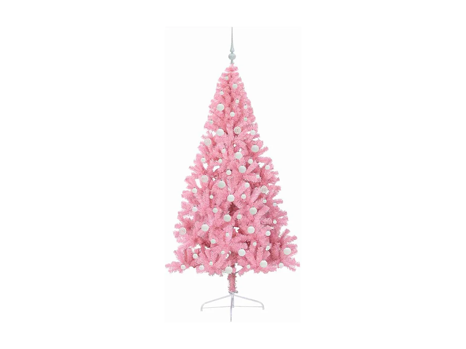 Sapin de Noël artificiel pré-éclairé Rose 180 cm PVC