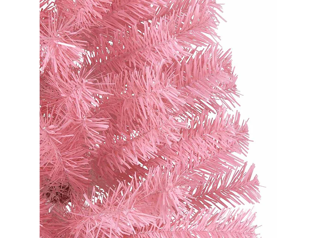 Sapin de Noël artificiel pré-éclairé Rose 180 cm PVC