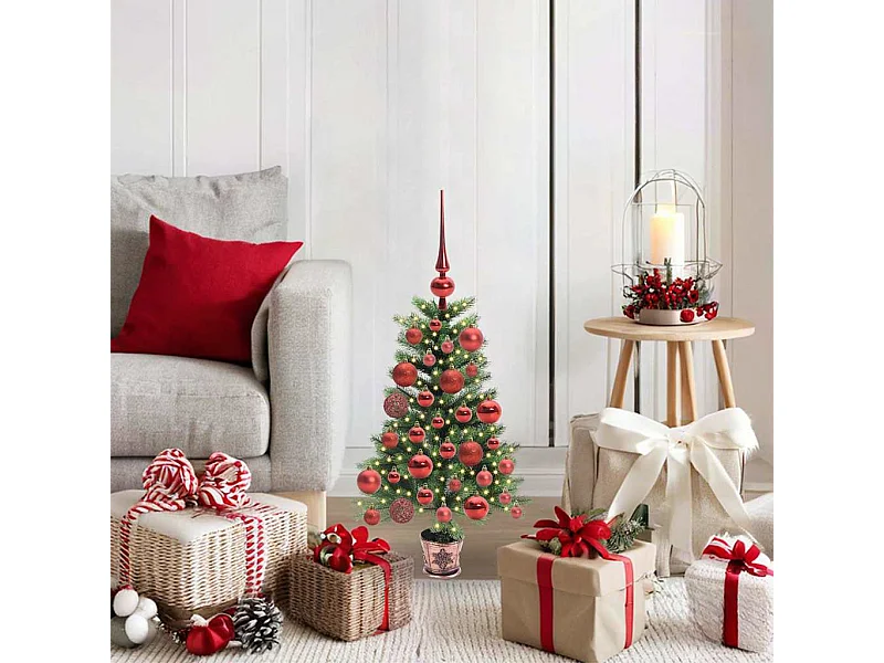 Weihnachtsbaum mit 150 LEDs mit Ständer Grün 65 cm PE