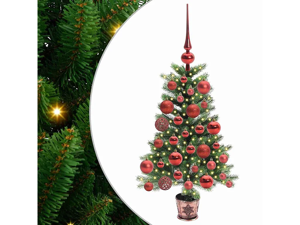 Weihnachtsbaum mit 150 LEDs mit Ständer Grün 65 cm PE