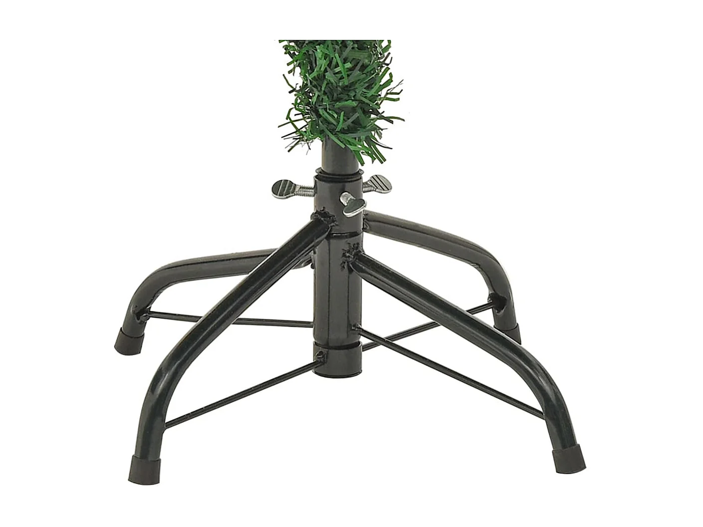 Albero di Natale preilluminato con pigne verdi 150cm PVC e PE