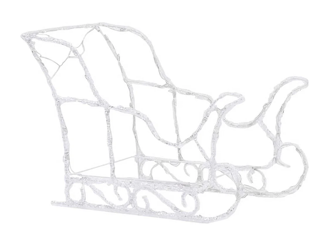 Kerstdecoratie Rendier en slee 160 LED 130 cm Acryl