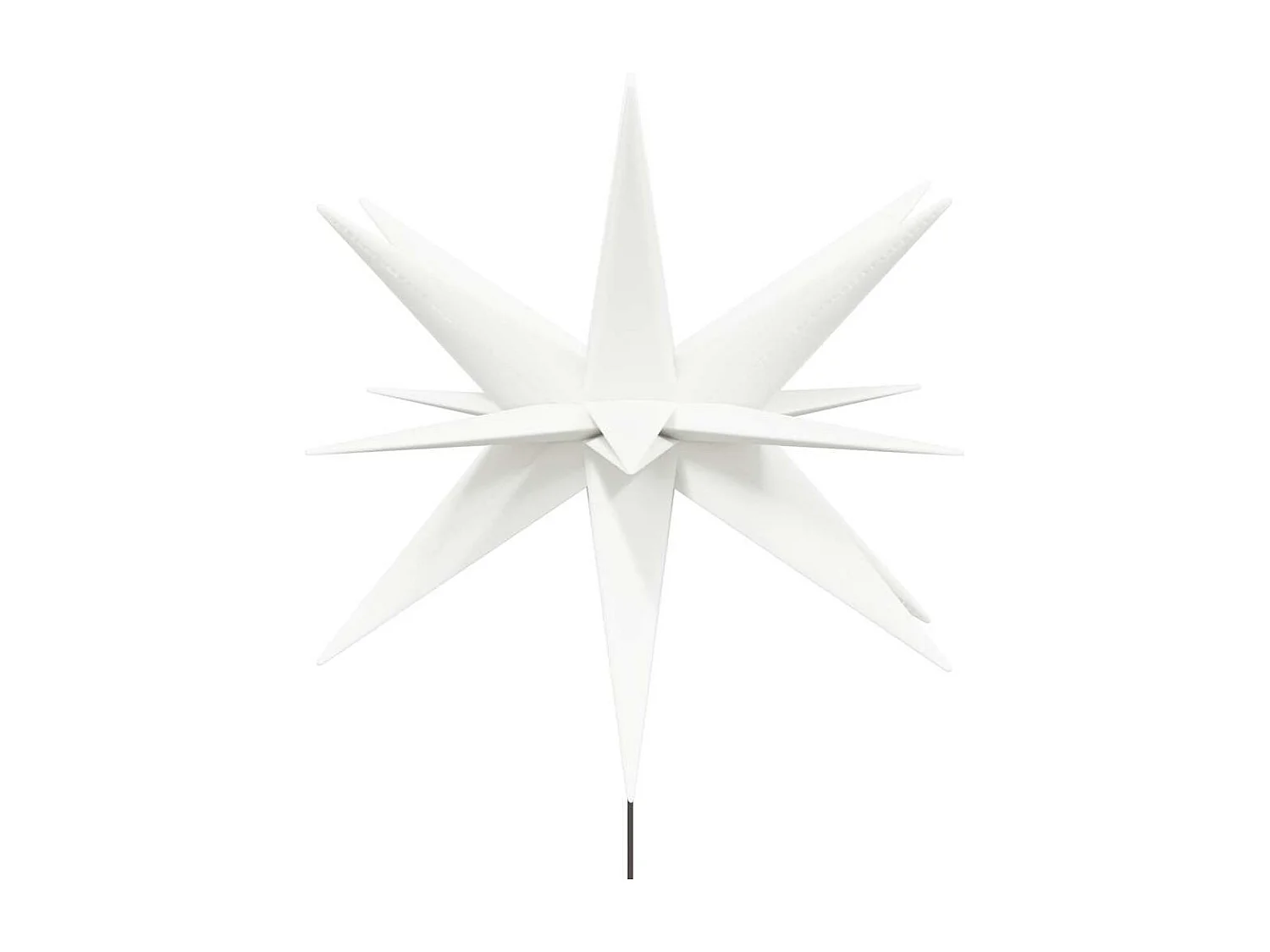 Lumière de Noël avec piquet LED pliable blanc 57 cm