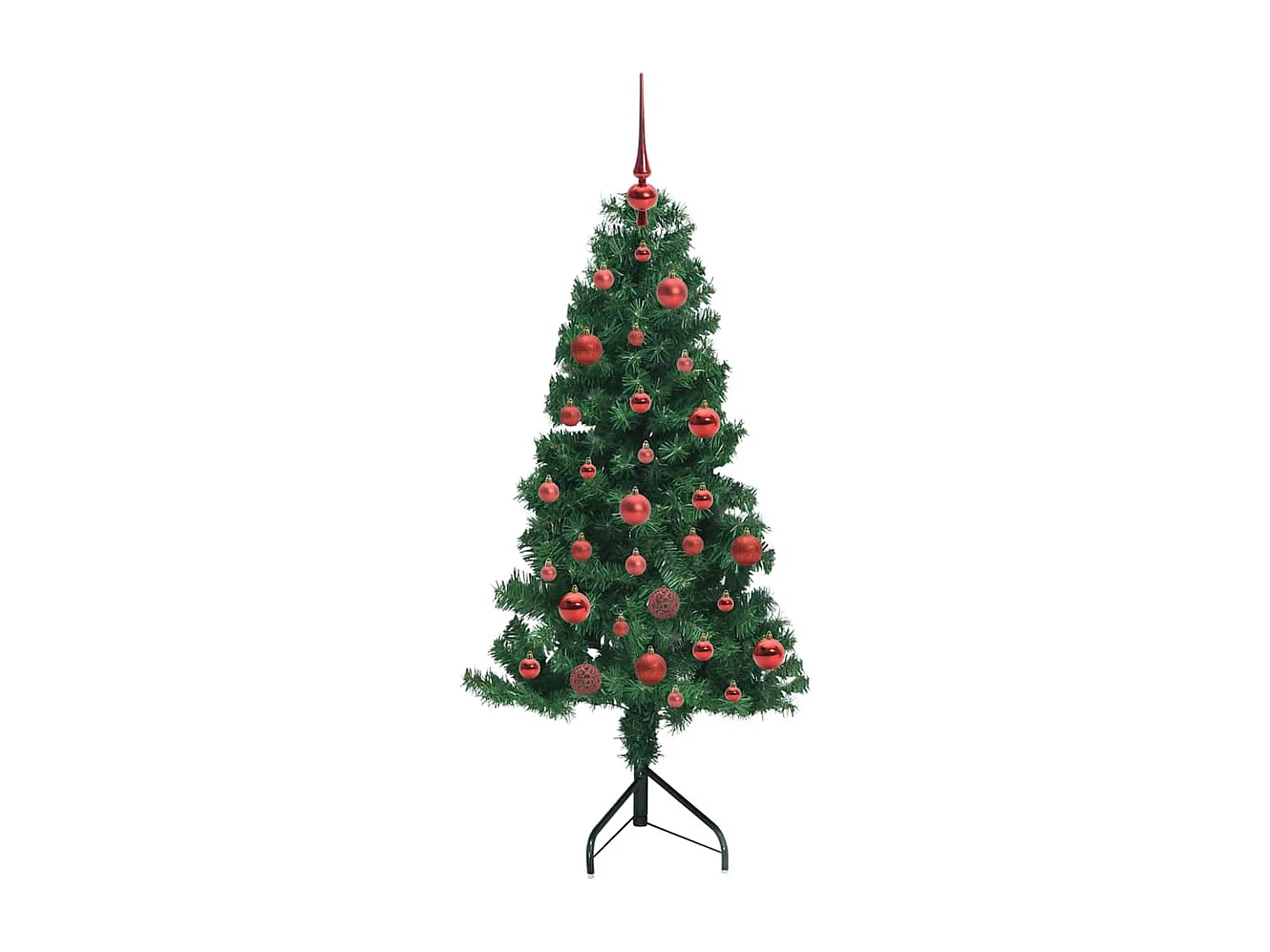 Kunstkerstboom hoek Groen 150 cm PVC en metaal