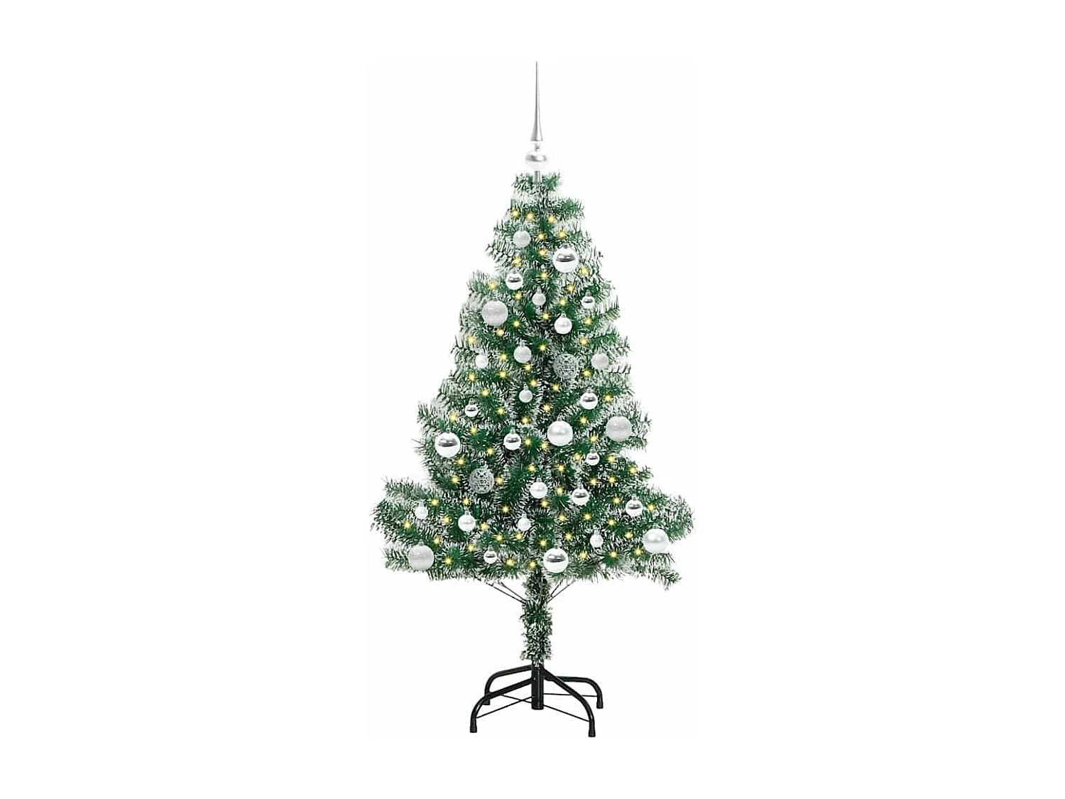 Arbre de Noël artificiel floconné de neige avec lumière LED