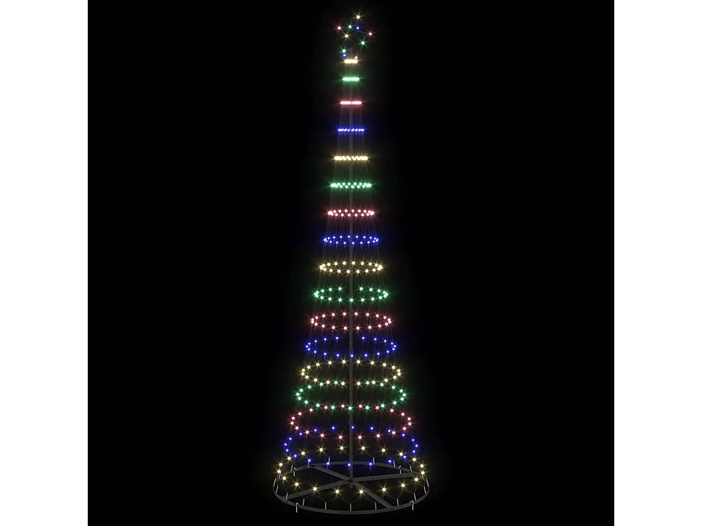 Arbre de Noël LED Multicolore 100,5 x 100,5 x 302,5 cm Métal