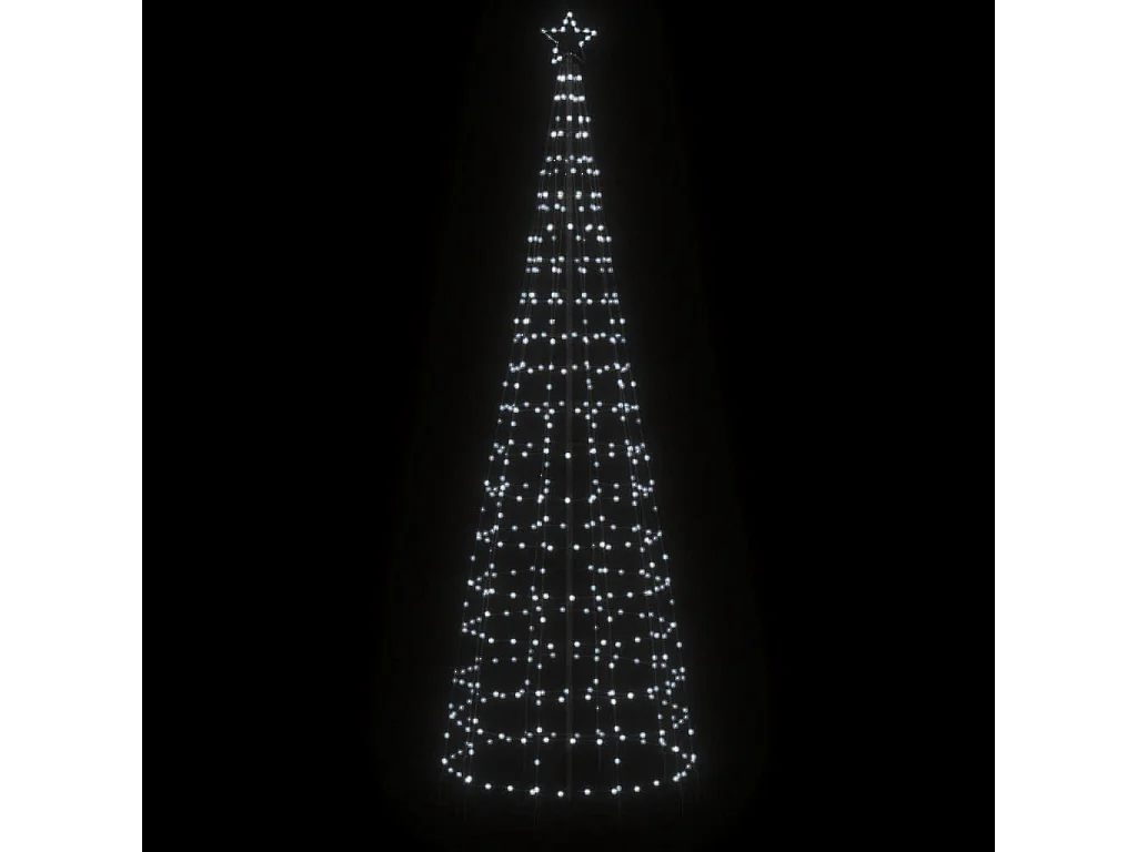 LED kerstboom met tips 570 LED's koud wit 300 cm