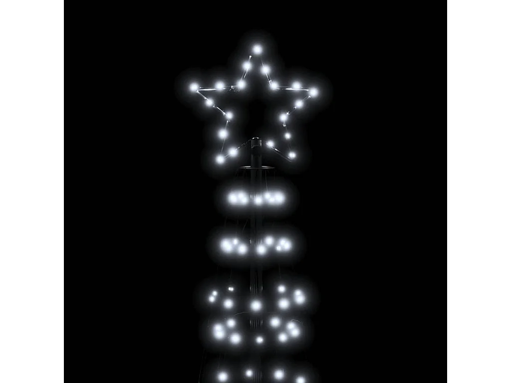 LED kerstboom met tips 570 LED's koud wit 300 cm