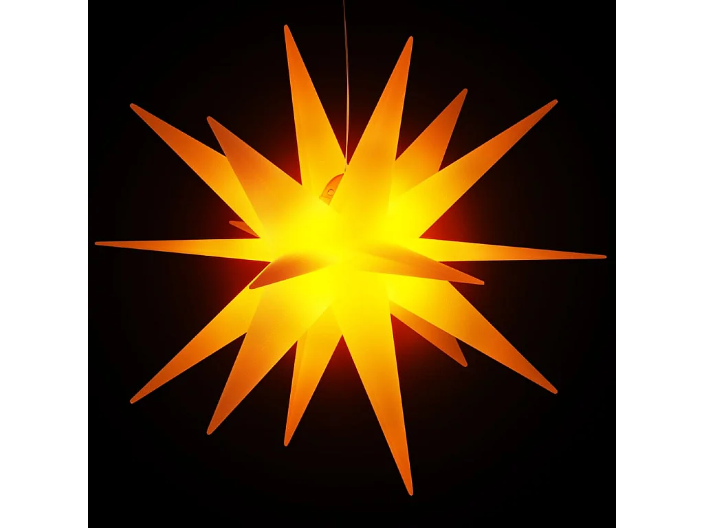 Lumières de Noël avec LED 3 pcs pliable jaune 100 cm