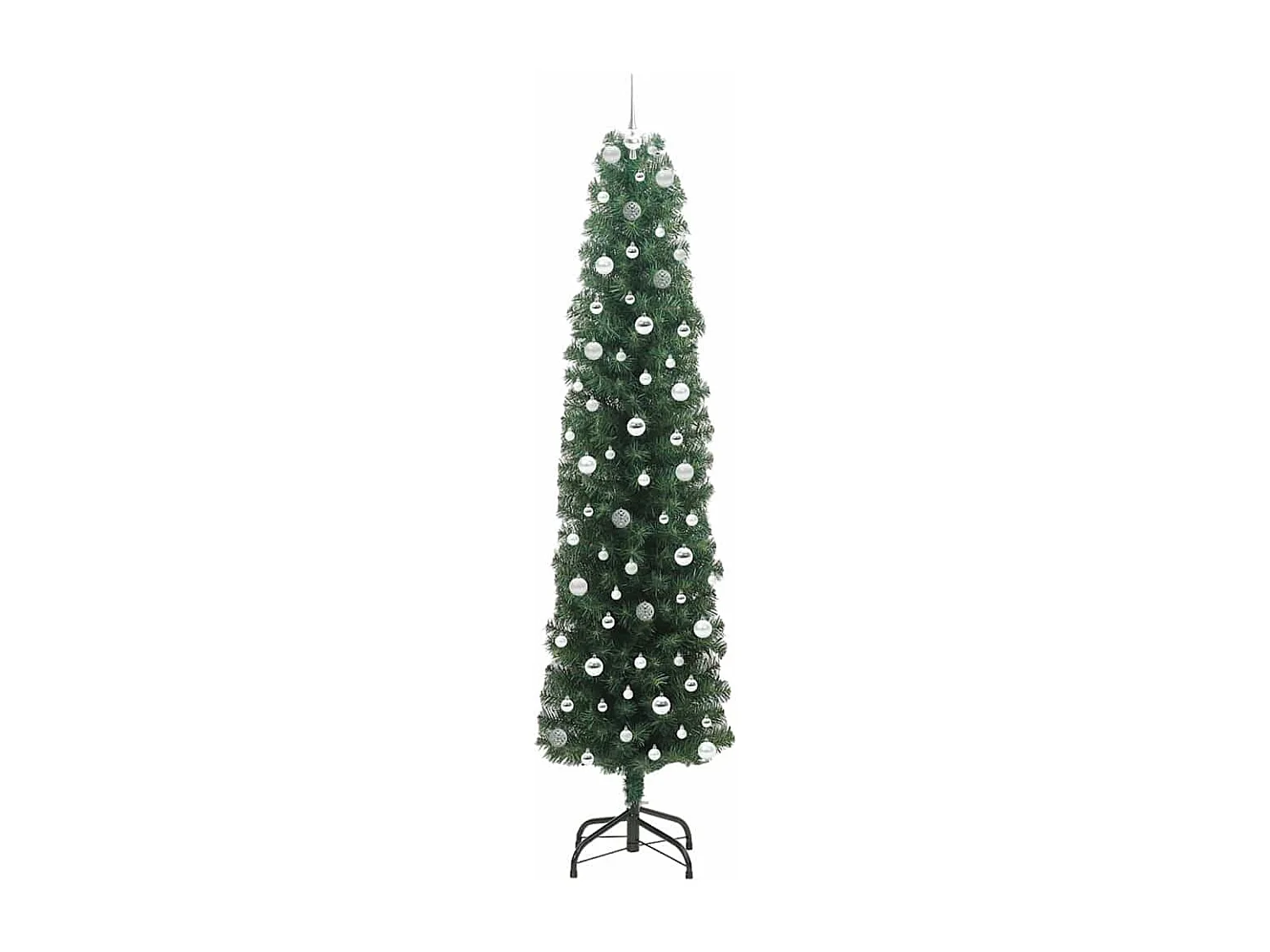 Albero di Natale artificiale Verde 240 cm PVC e acciaio e plastica