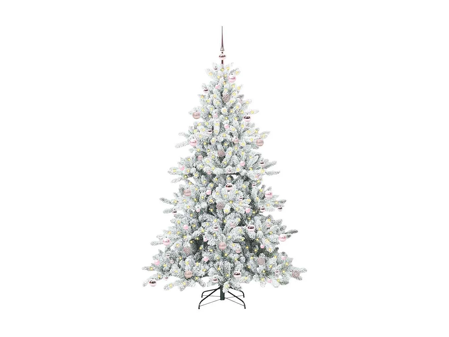 Kunstkerstboom met scharnierende takken 210 cm PVC