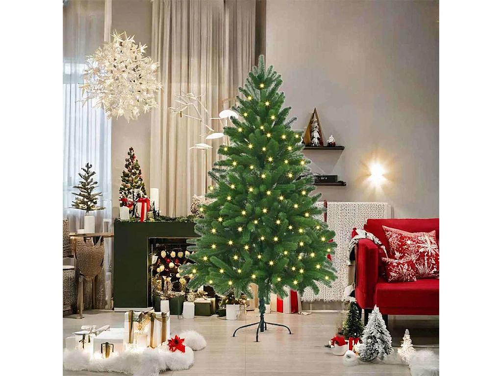 Kerstboom met 300 LED's met standaard Groen 180 cm PE
