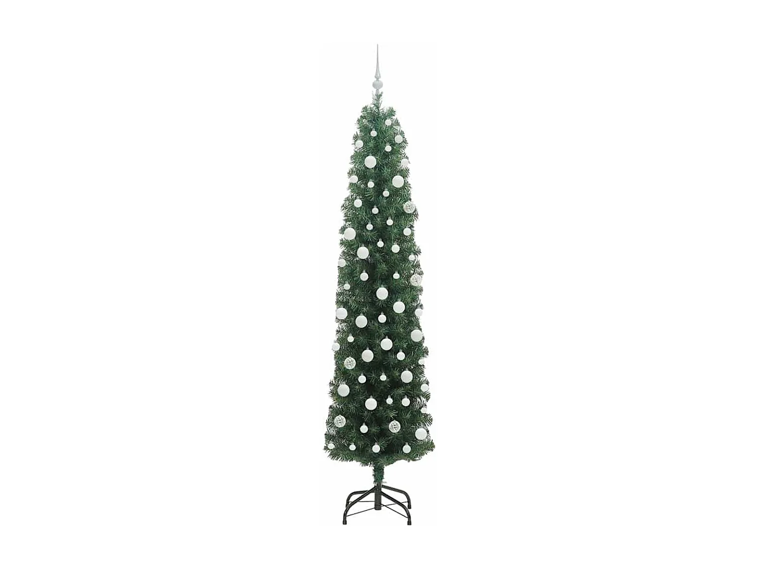 Albero di Natale artificiale Verde 210 cm PVC e acciaio e plastica