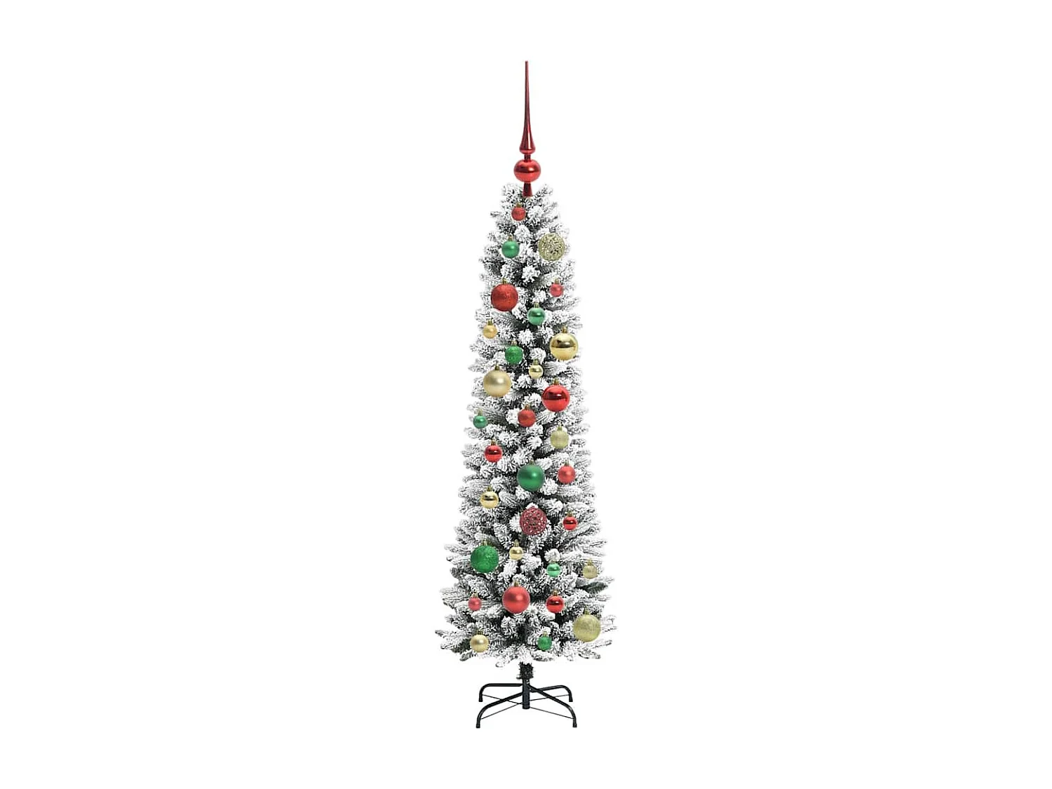 Sapin de Noël artificiel avec 150 LED Vert et blanc 120 cm