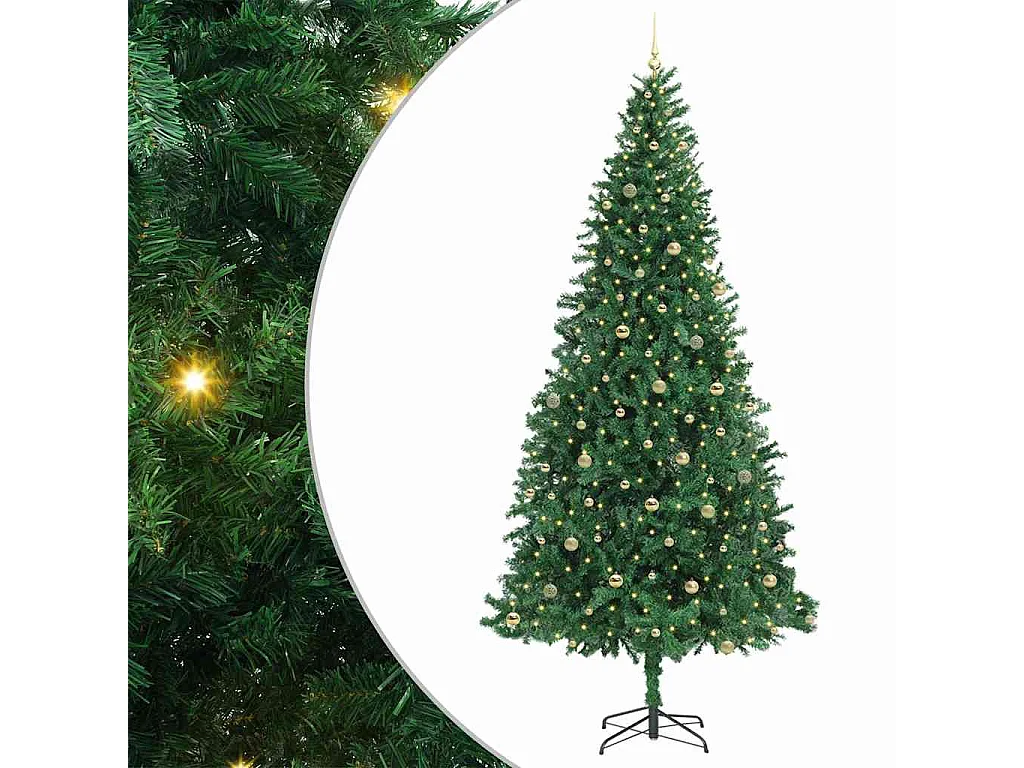 Albero di Natale artificiale Verde 300 cm PVC, metallo e plastica