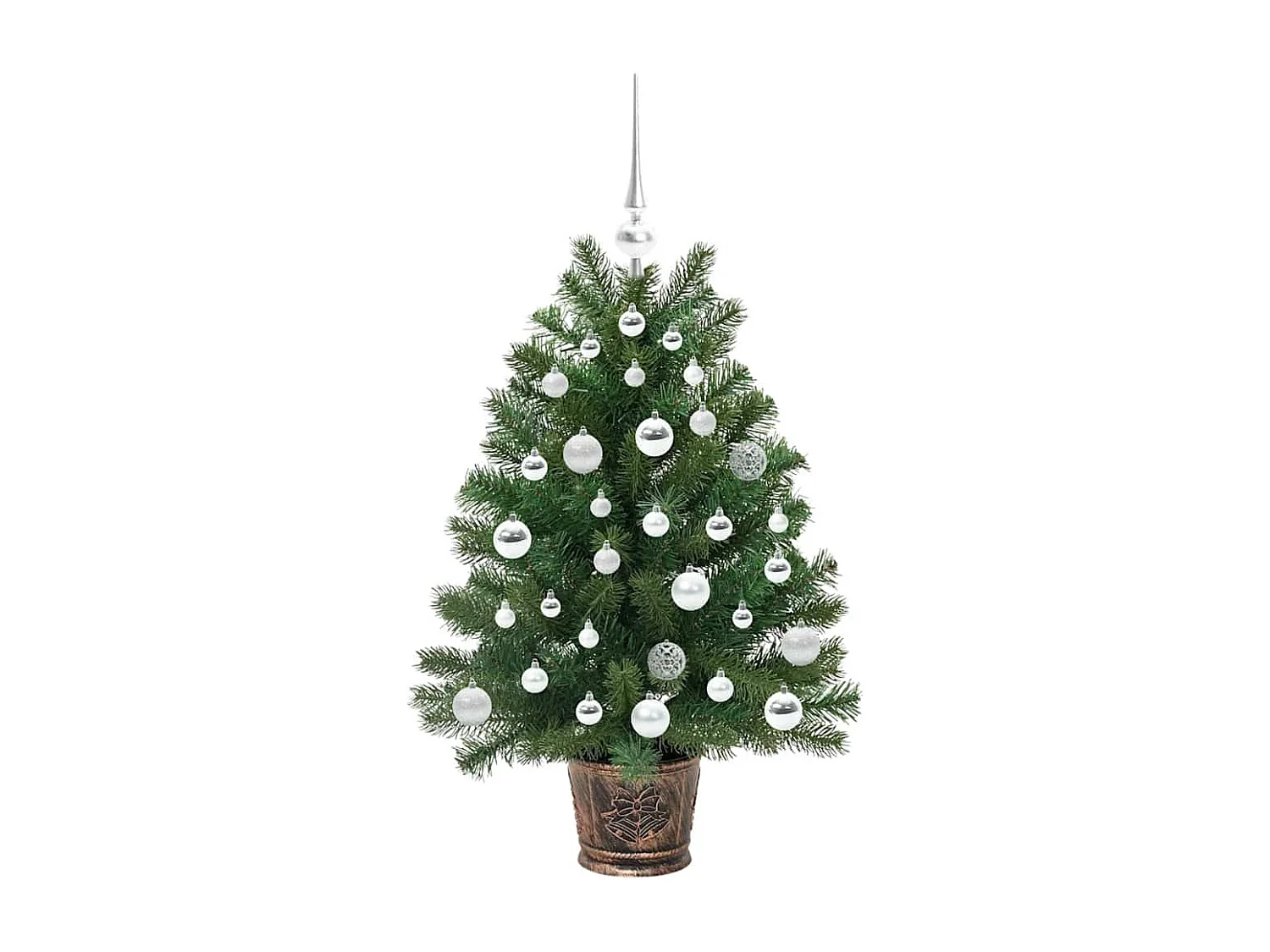 Sapin de Noël artificiel avec 150 LED Vert 95 cm PE et PVC