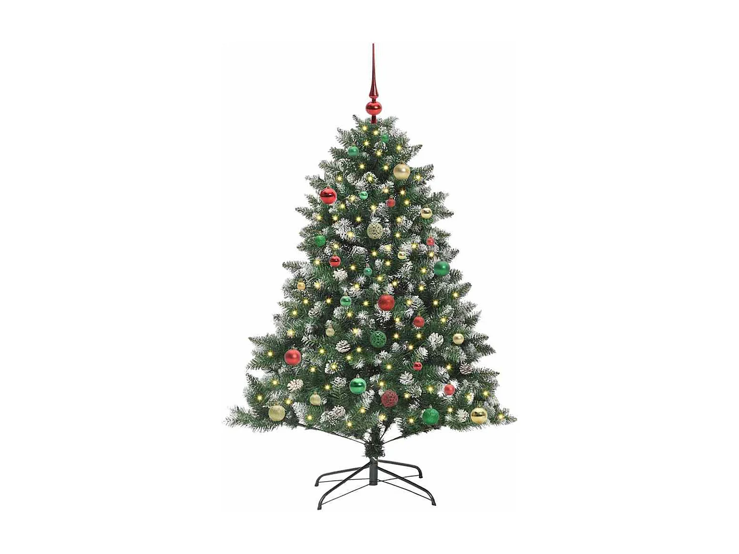 Kunstkerstboom met 150 LED's Groen 105 x 105 x 150 cm