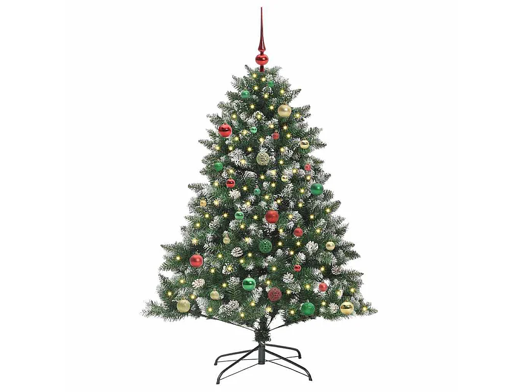 Sapin de Noël artificiel avec 150 LED Vert 105 x 105 x 150 cm