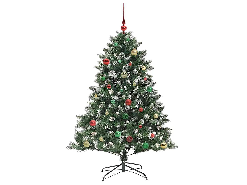 Sapin de Noël artificiel avec 150 LED Vert 105 x 105 x 150 cm
