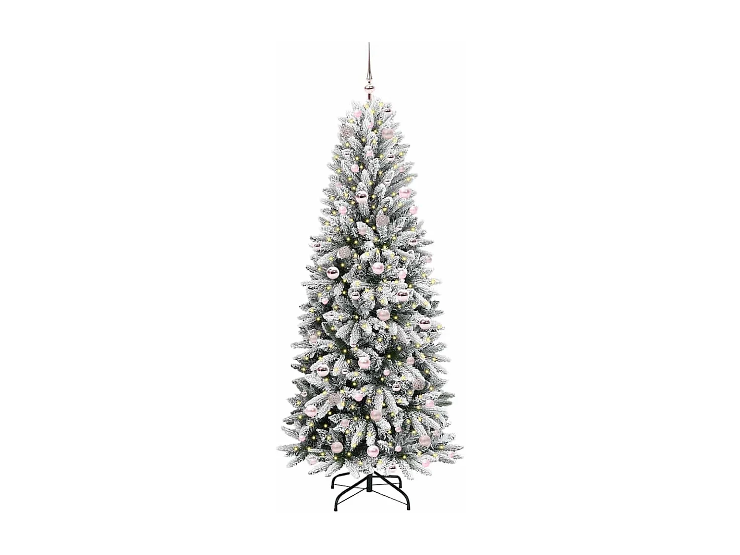 Sapin de Noël artificiel avec 300 LED Blanc 78 x 78 x 210 cm