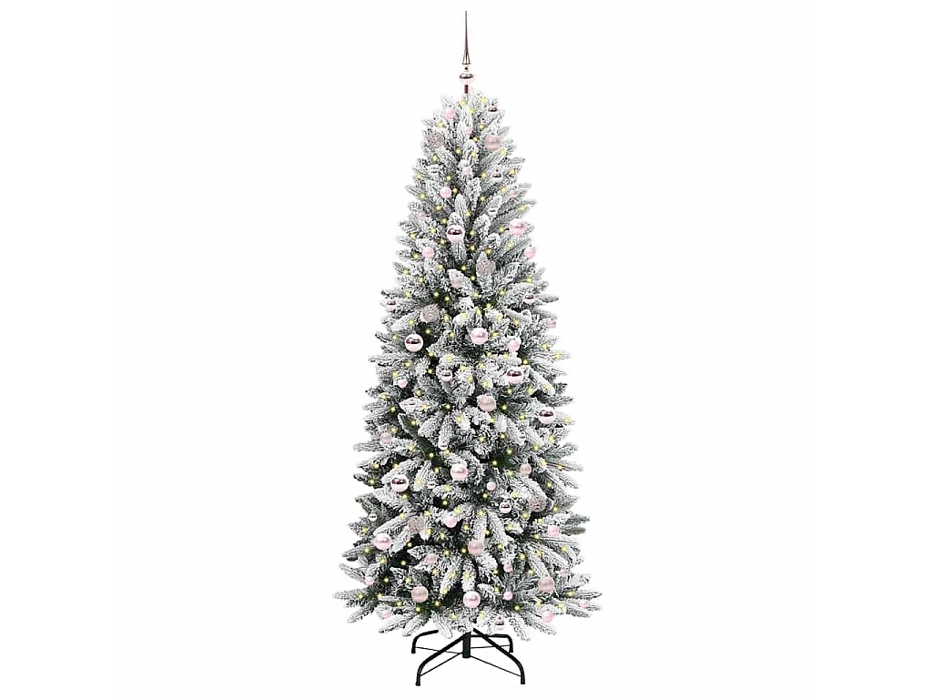 Sapin de Noël artificiel avec 300 LED Blanc 78 x 78 x 210 cm