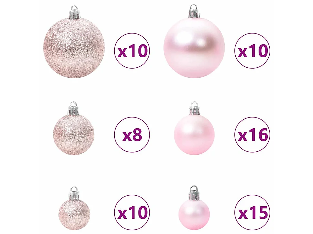 Sapin de Noël artificiel avec 300 LED Blanc 78 x 78 x 210 cm