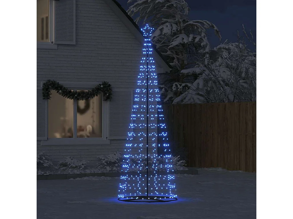 LED Kerstboom 550 LED's blauw 304 cm