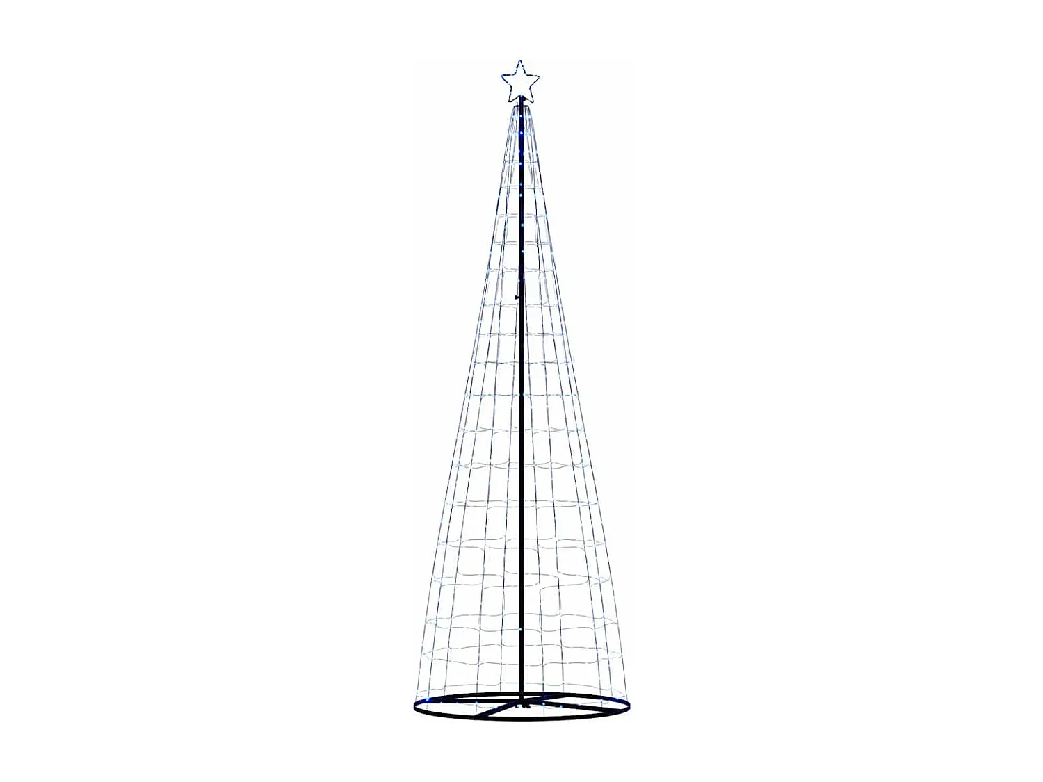 LED Kerstboom 550 LED's blauw 304 cm