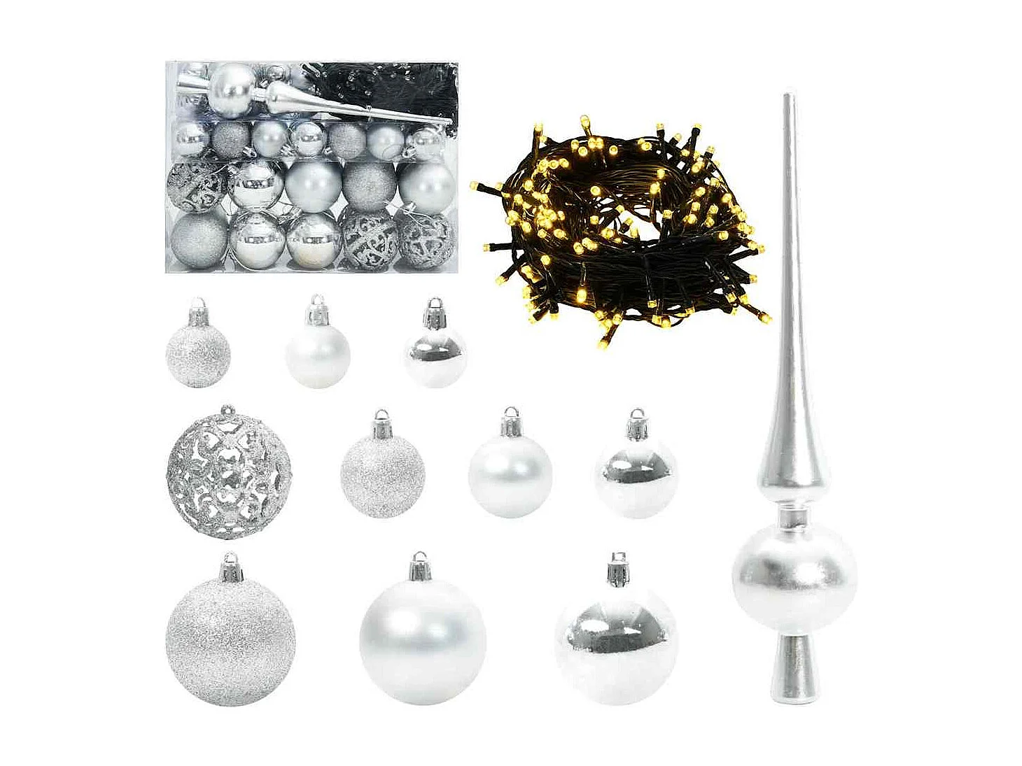 Sapin de Noël artificiel avec 150 LED Vert 83.5 x 83.5 x 150 cm