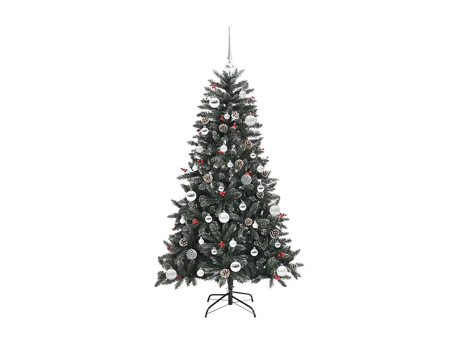 Kunstkerstboom met 150 LED's Groen 83,5 x 83,5 x 150 cm