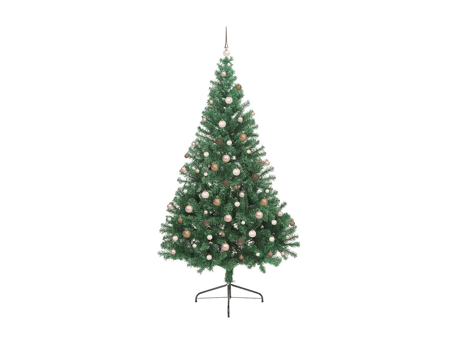 Künstlicher Weihnachtsbaum mit Beleuchtung, Grün, 240 cm, PVC