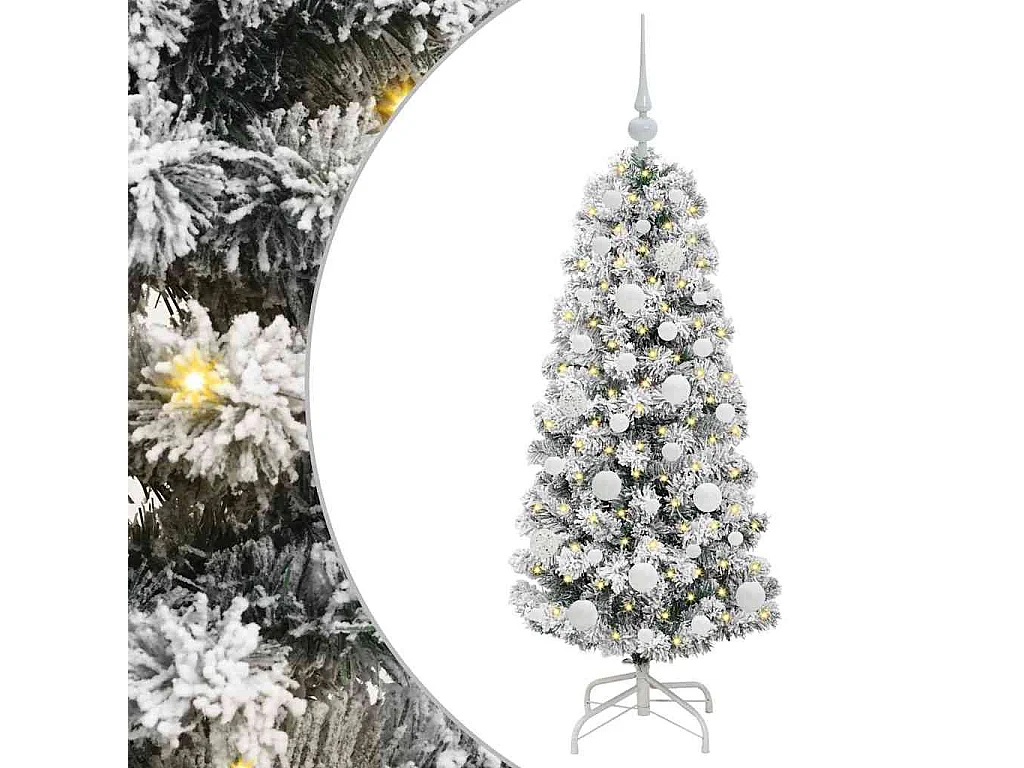 Albero di Natale artificiale con rami incernierati 120 cm