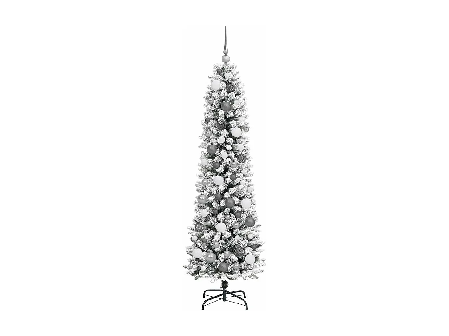 Kunstkerstboom Wit 180 cm PVC, metaal en kunststof