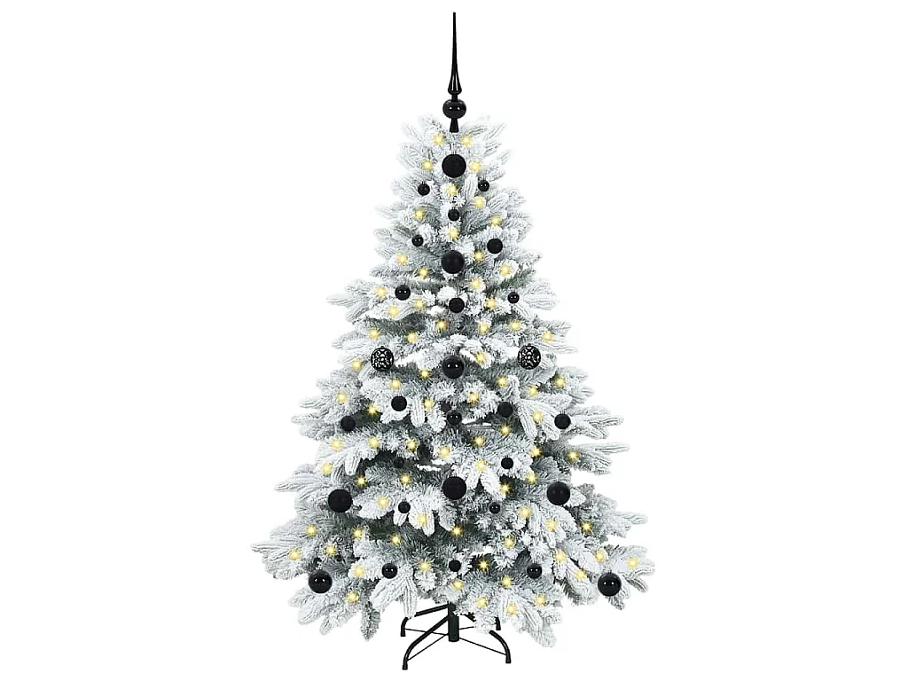 Sapin de Noël artificiel avec 150 LED Vert 120 cm PE et PVC