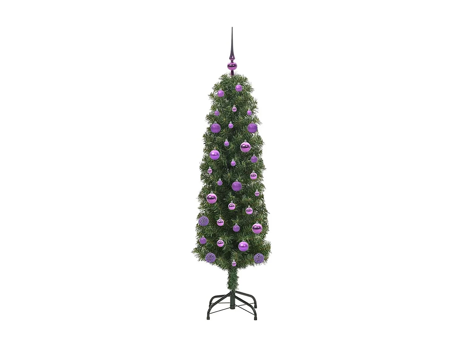 Albero di Natale artificiale Verde 150 cm PVC e acciaio e plastica