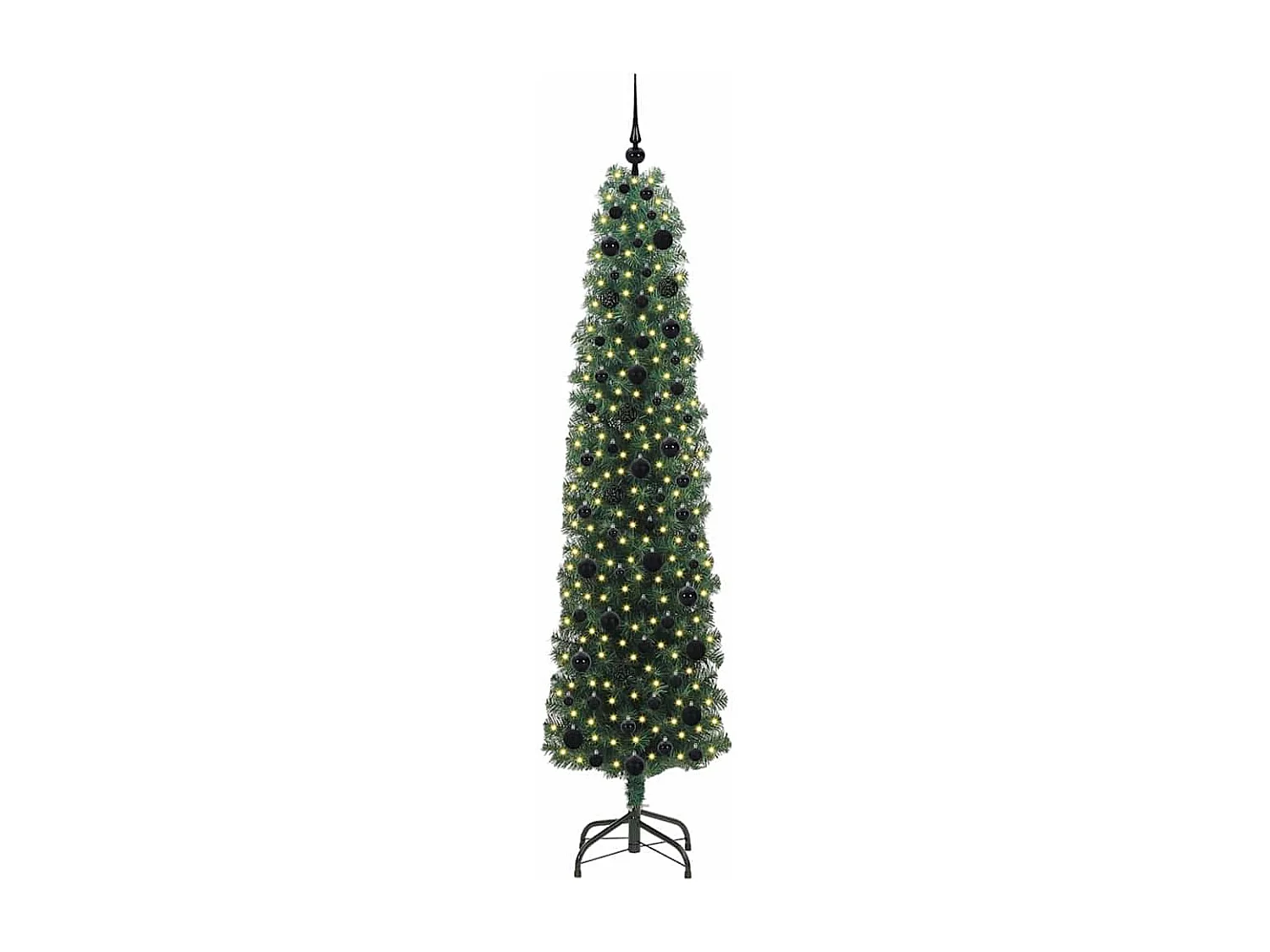 Albero di Natale artificiale Verde 210 cm PVC e acciaio e plastica