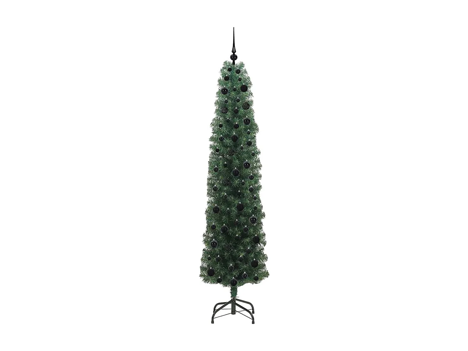 Albero di Natale artificiale Verde 210 cm PVC e acciaio e plastica