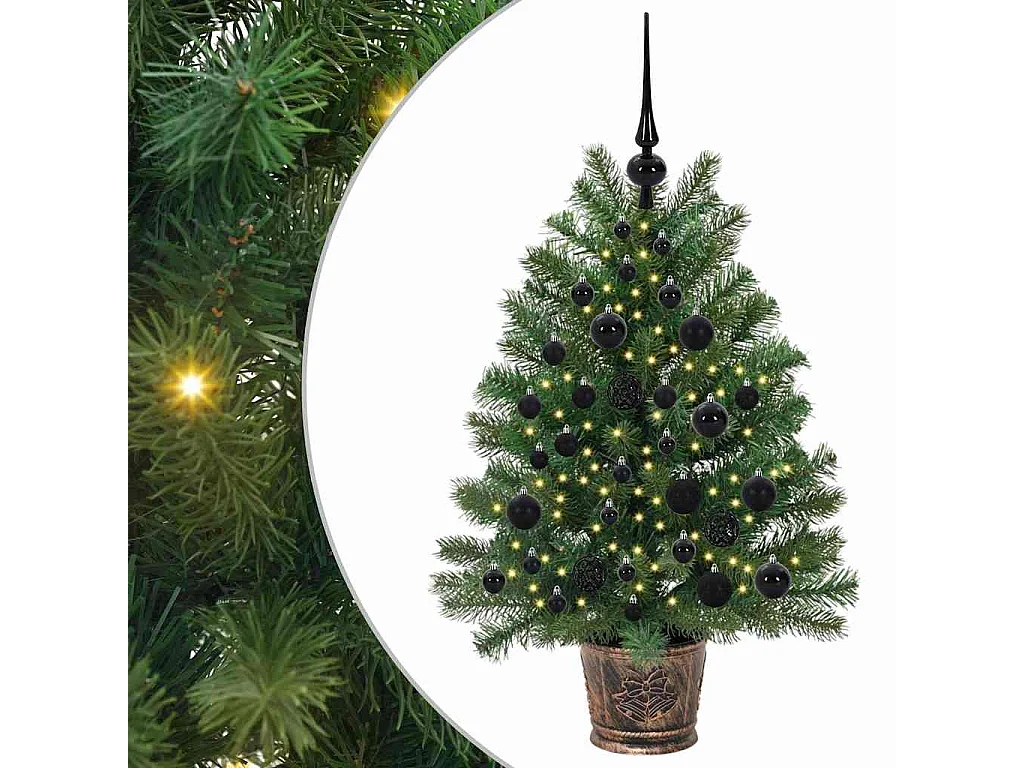 Sapin de Noël artificiel avec 150 LED Vert 95 cm PE et PVC