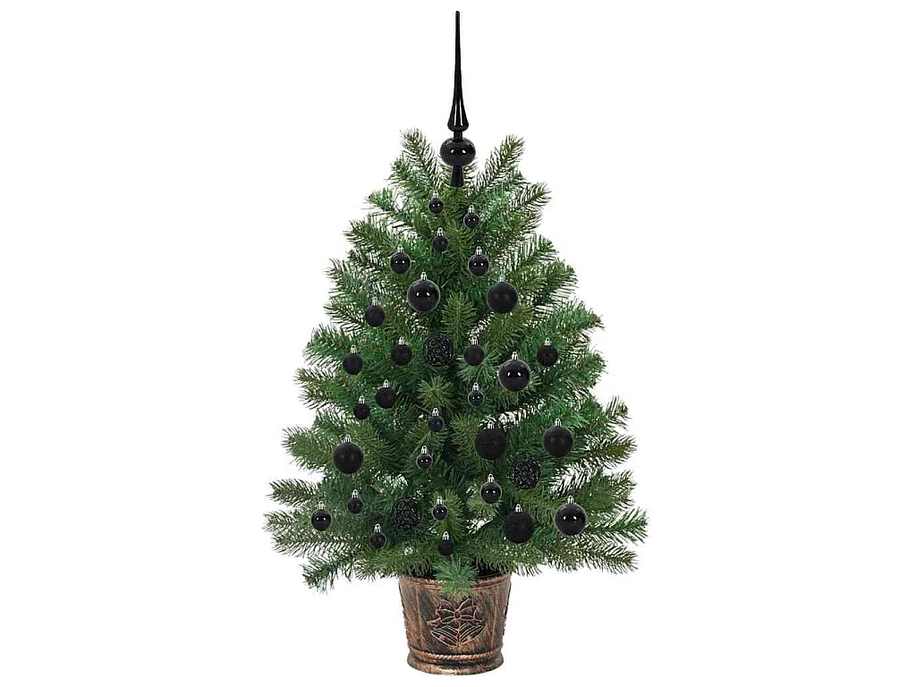 Sapin de Noël artificiel avec 150 LED Vert 95 cm PE et PVC