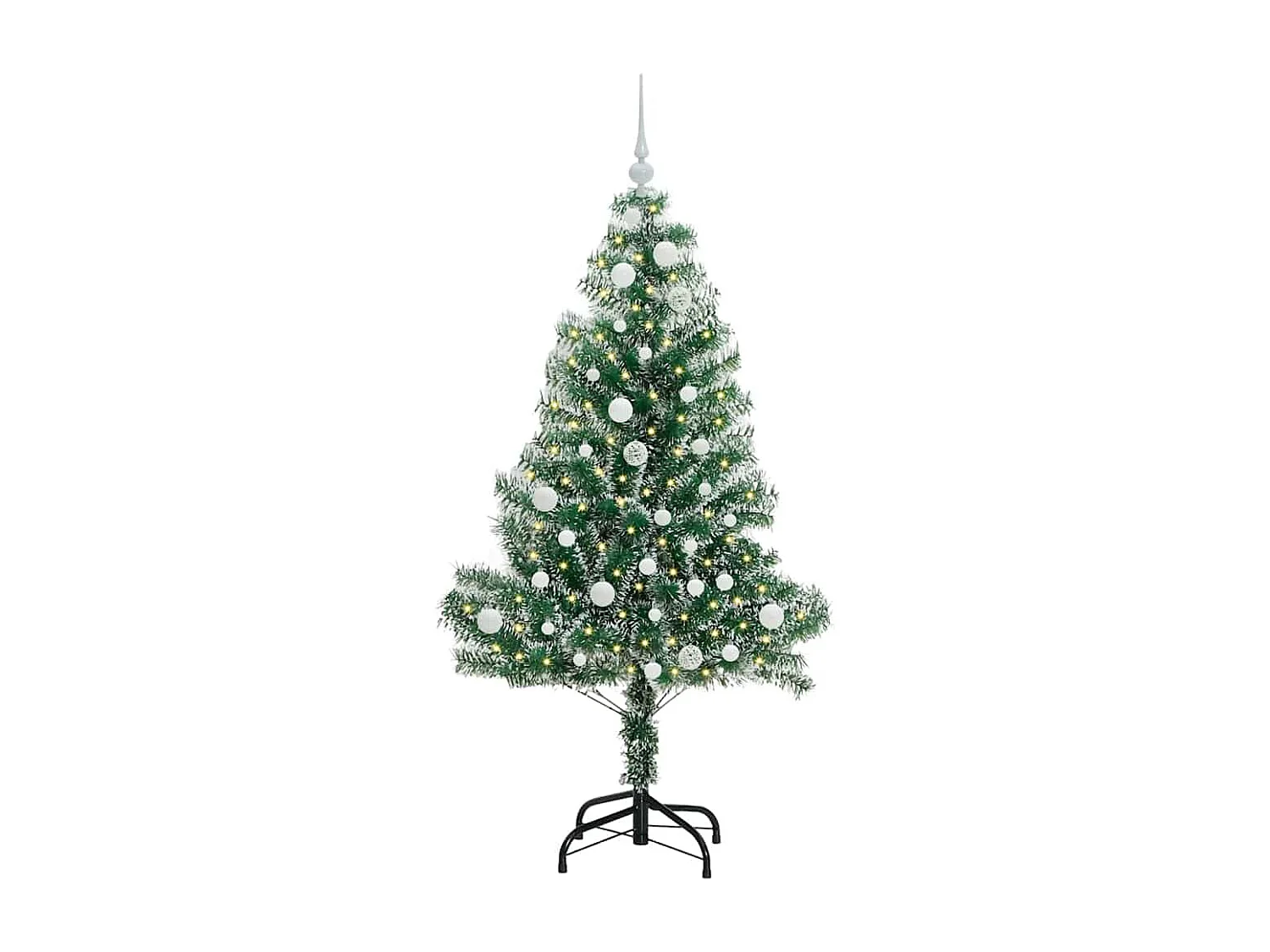 Arbre de Noël artificiel floconné de neige avec lumière LED