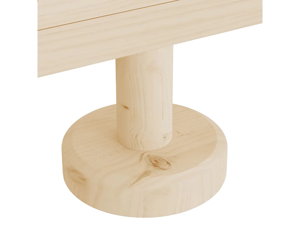 Arbres de Noël en bois pour décoration 2 pcs 30 cm pin massif