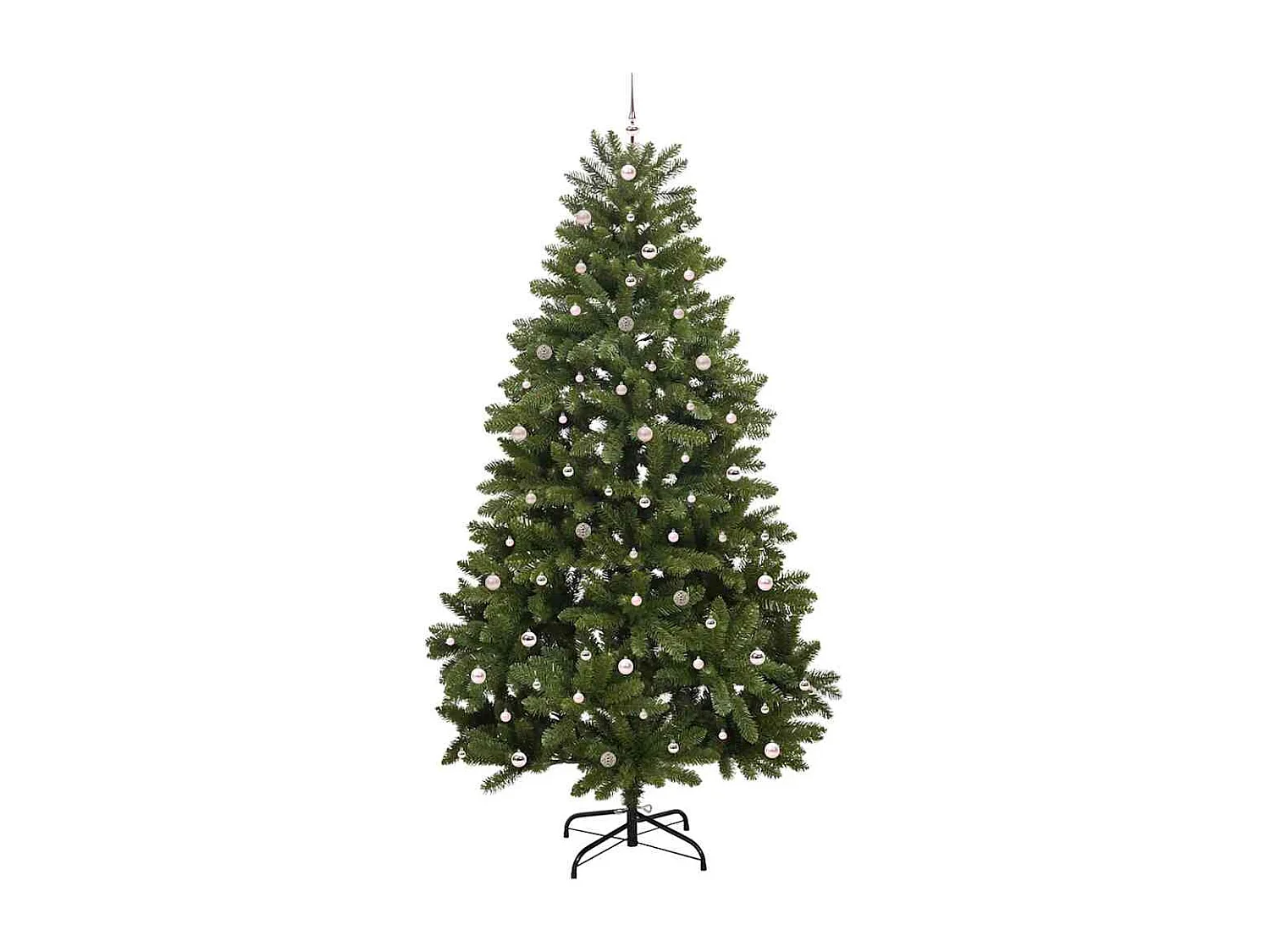 Sapin de Noël artificiel avec 300 LED Vert 300 cm PVC et métal