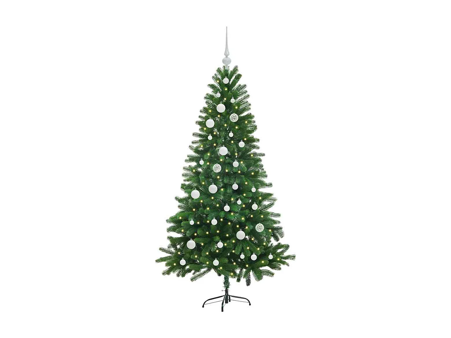Kerstboom met 150 LED's met standaard Groen 150 cm PE