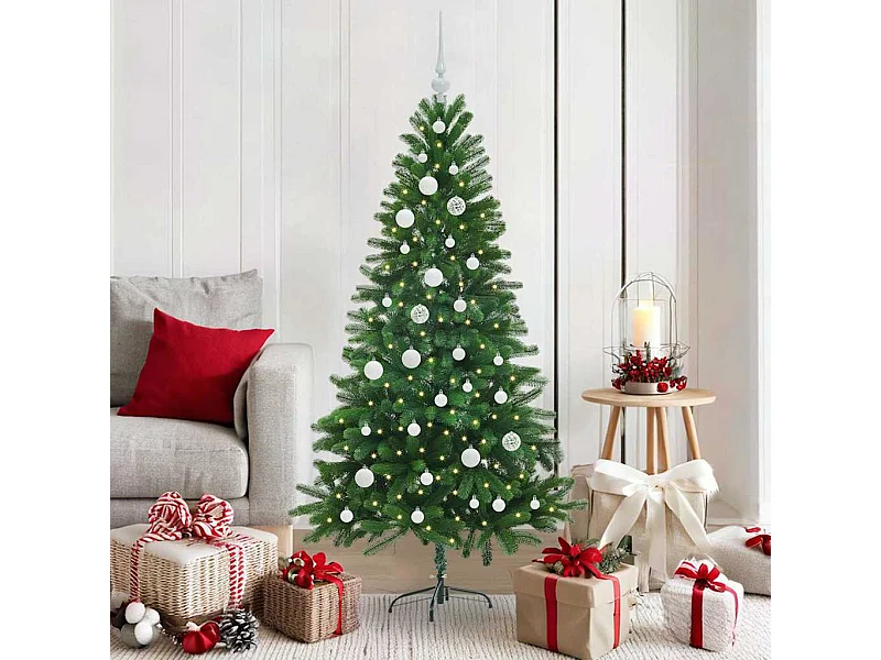 Kerstboom met 150 LED's met standaard Groen 150 cm PE